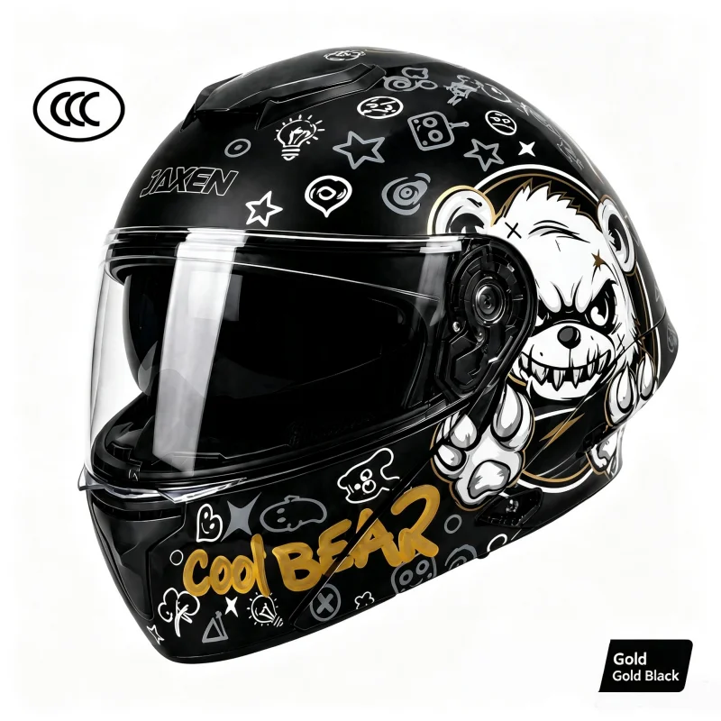 Graffiti Cool Bear Street-Look – Flip Up Helmet Dual Visor Bewertung und Preis