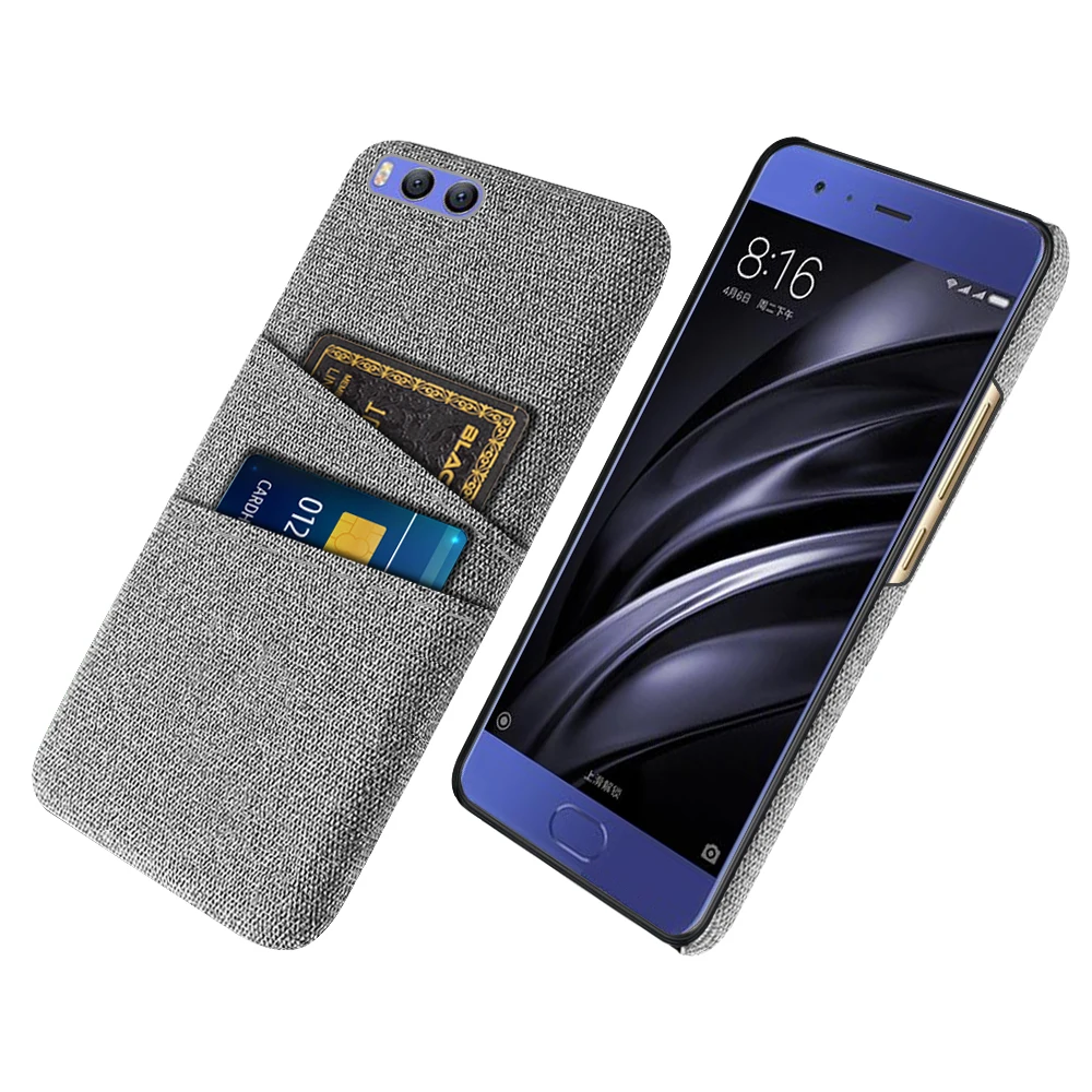 Case For Xiaomi Mi6 Case Xiaomi Mi 6 6X Luxury Fabric Dual Card Phone Cover For Xiaomi MI6 MI6X Capa Coque Funda