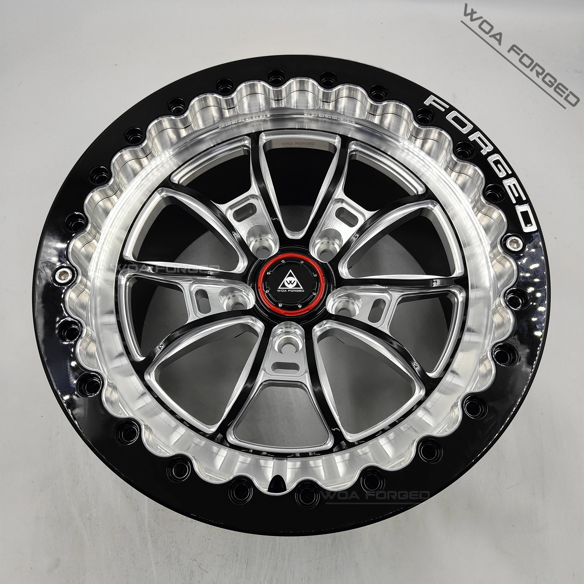 

Custom Beadlock Light Weight Racing Wheel Rims Deep Dish Carbon Fiber Beadlock Forged Aluminum ATV/UTV Passenger Car Wheels