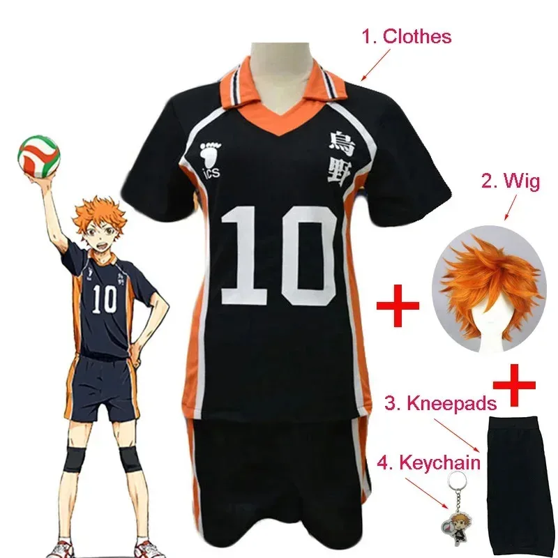 AAA Anime Distributie Hinata Shoyo Kospy Kos Tsume Nr. 10 volleybalshorts met korte mouwen, zomerkleding voor volwassenen