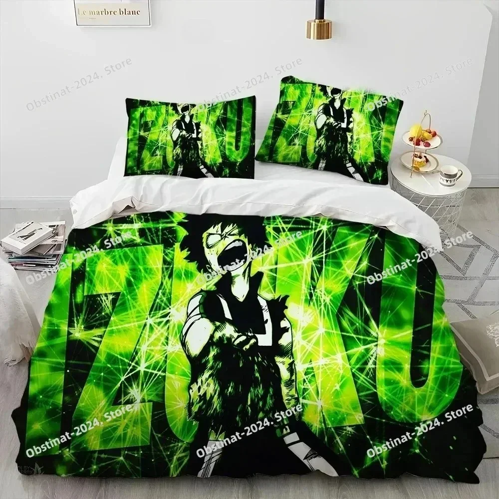 3D Anime My Hero Academia Izuku Deku Bedding Set Printed single Comforter Quilt Duvet Cover Pillow Case 3 Pieces Kids Adult Size