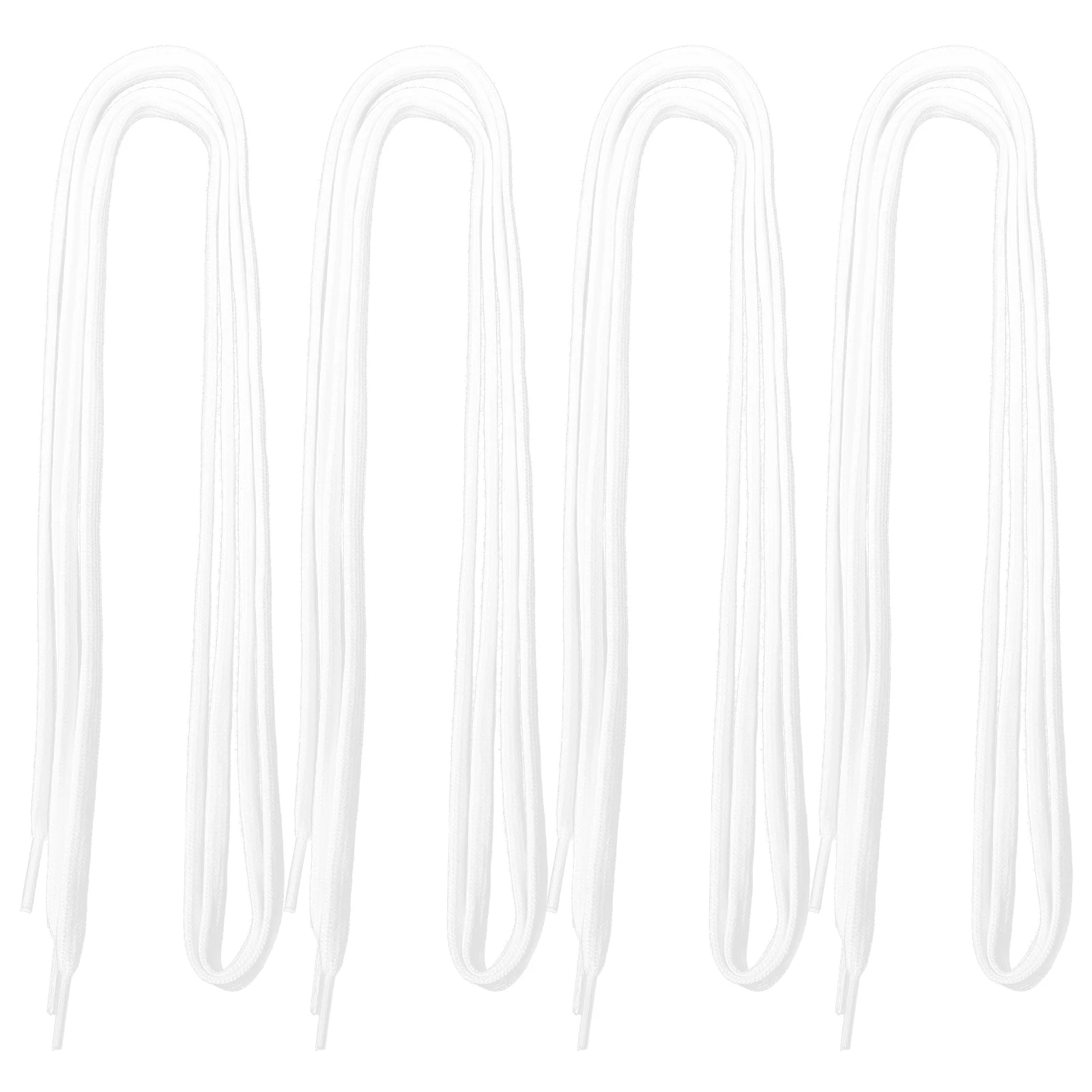 

4 Pairs Shoelace Sports Accessory Replacement Shoelaces Outdoor Sneakers Polyester Yarn for Practical