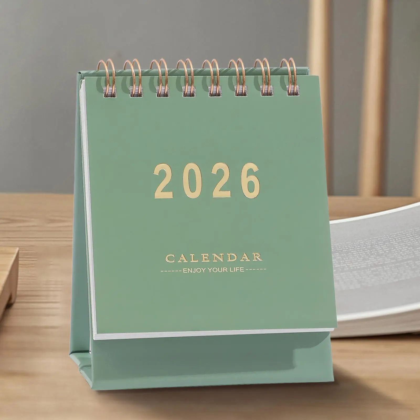 

Настольный календарь 2025-2026, мини-календарь, маленький настольный календарь, креативный катушечный календарь, планировщик, украшение для рабочего стола, офисные канцелярские принадлежности