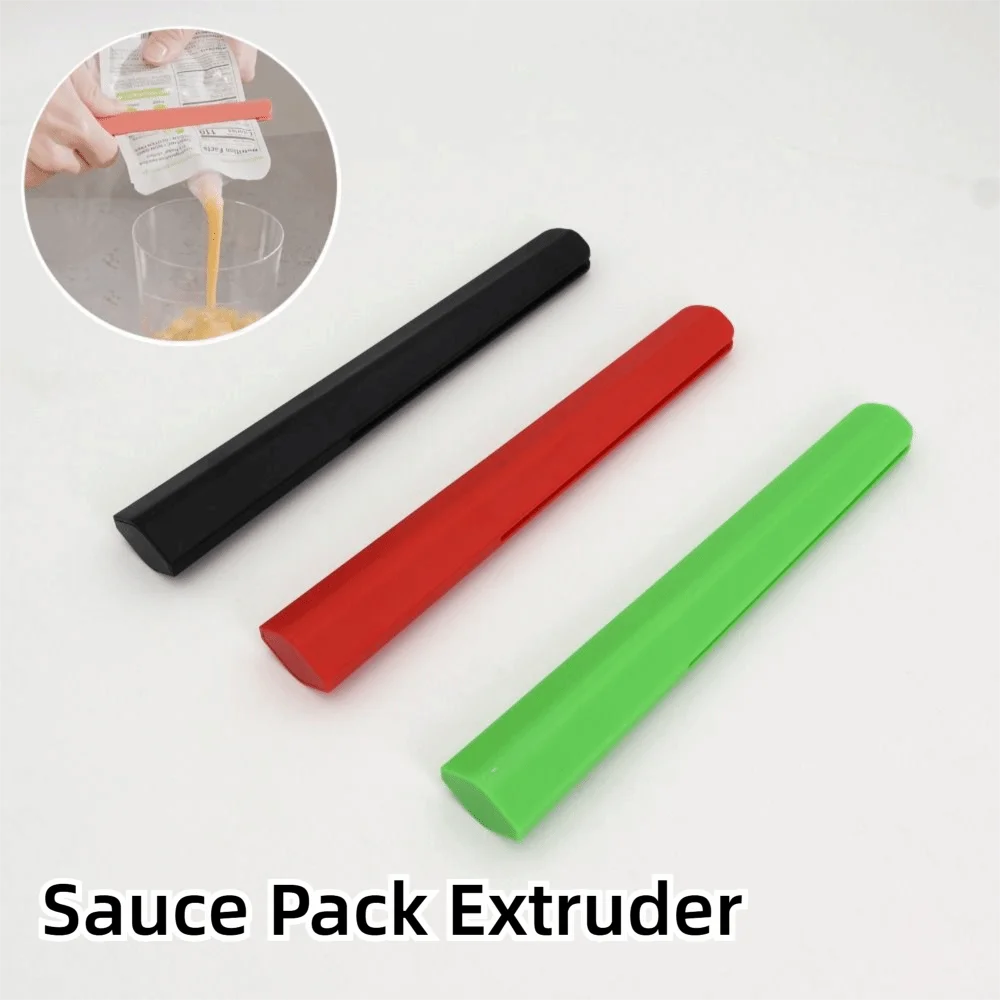 Portable Tool Sauce Pack Extruder Easy Dispenser Handheld Design Mayonnaise Dispenser Deep Groove Comfortable Grip