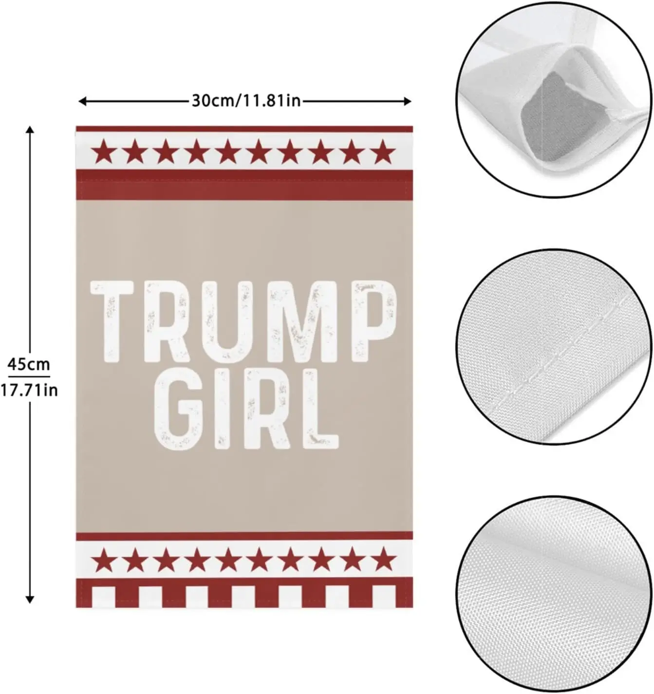 Trump Girl Flags Trump Girl Garden Flags Personalized Garden Flags 12x18 Double Sided Garden Banner for Outside