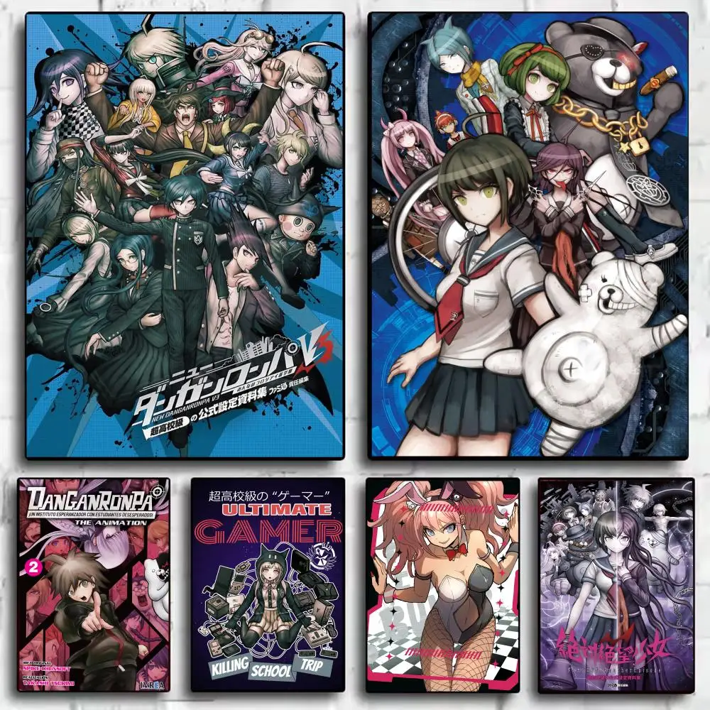 D-DanganRonpa Poster HD Self-Adhesive Wall Stickers Mural Painting｜Decals for Bedroom & Living Room｜Home Decor Gift