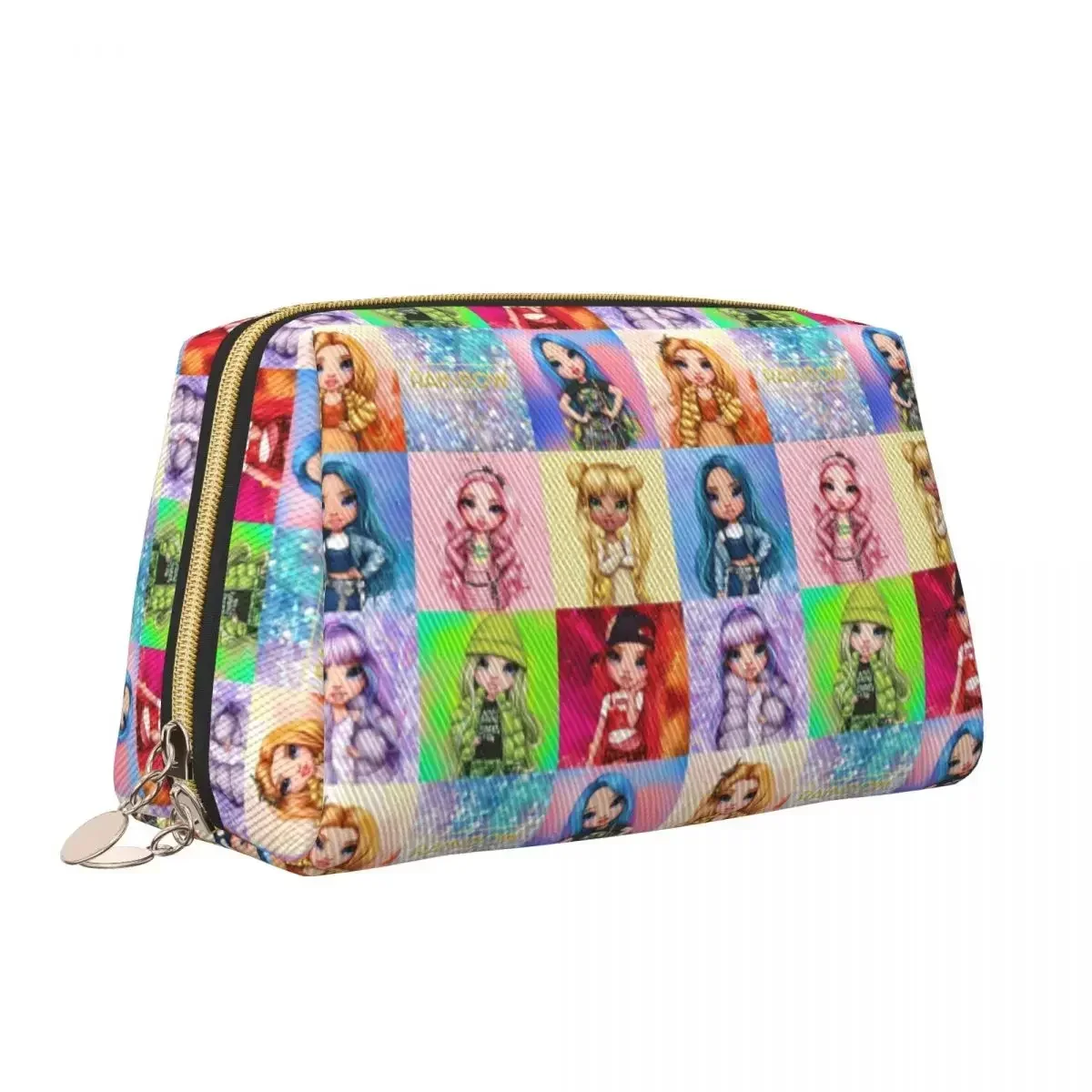 Rainbow High Dolls Toiletry Bag Portable Cartoon Animation Cosmetic Makeup Organizer for Women Beauty Storage Dopp Kit Case image 4