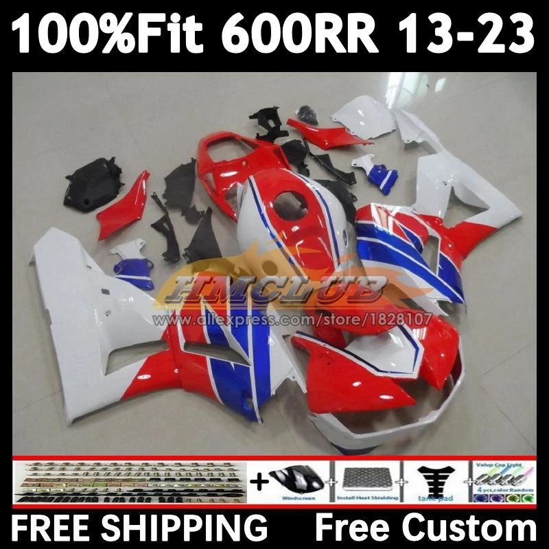 OEM white red Fairing For HONDA CBR600 CBR 600RR 600 CC F5 RR 63No.11 CBR600RR 13 2014 2015 2016 2017 2018 19 20 21 22 23 Kit