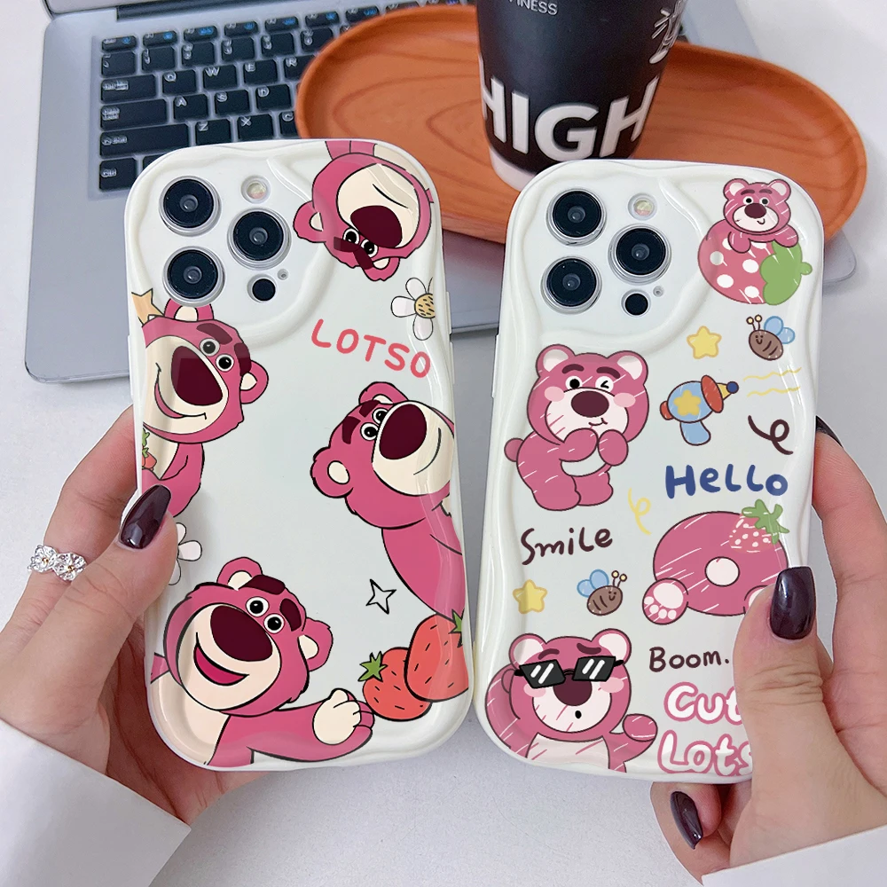 Ours mitio '-Huggin' coque de téléphone pour Oppo, couverture crémeuse 3D, A98 A94 A79 A78 A76 A74 A60 A58 A57 A55 A54 A53 A38 A17 A16 A15 A3x 5G