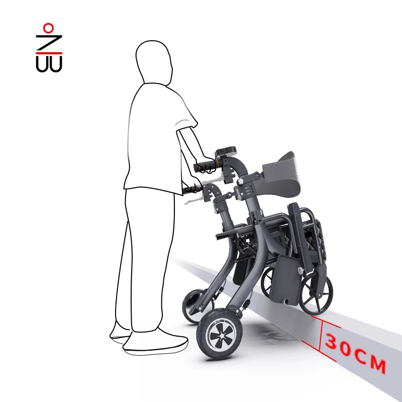 Mobilidade elétrica idosos walker poder rollator interior rollstuhl