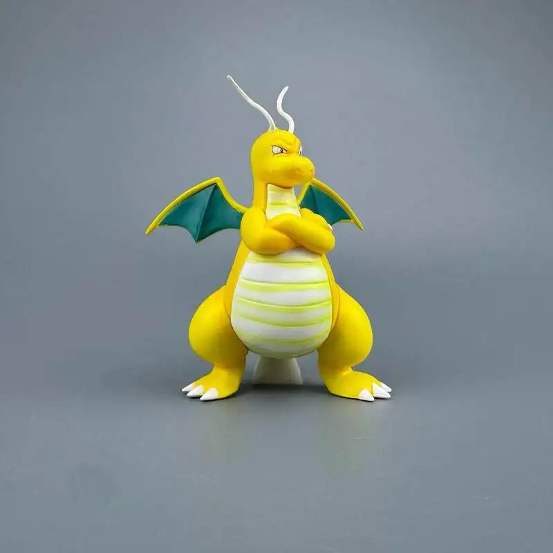 ポケモン-dragonite-gk-フィギュア-pvc-塗装済みアニメグッズモデルクロスアーム像家の装飾ギフトアニメコレクターのための