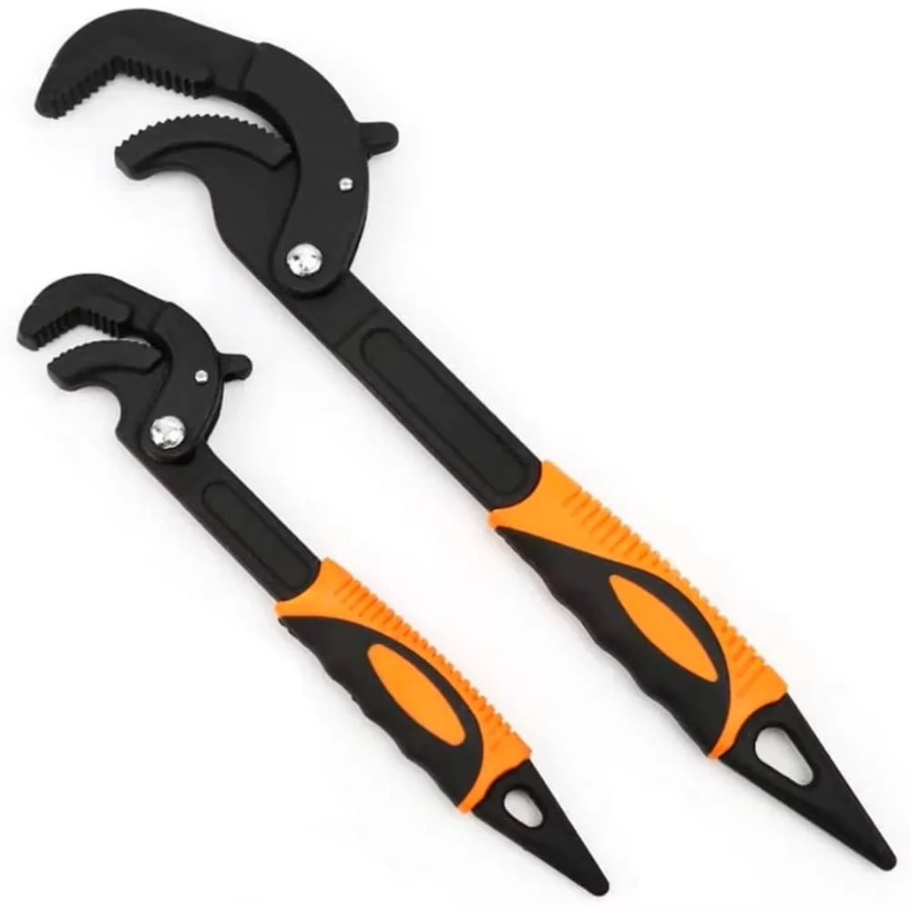 quick-power-grip-pipe-wrench-for-repair-and-home-maintenance-2pcs-multi-functional-universal-wrench-set-self-adjusting-spanner