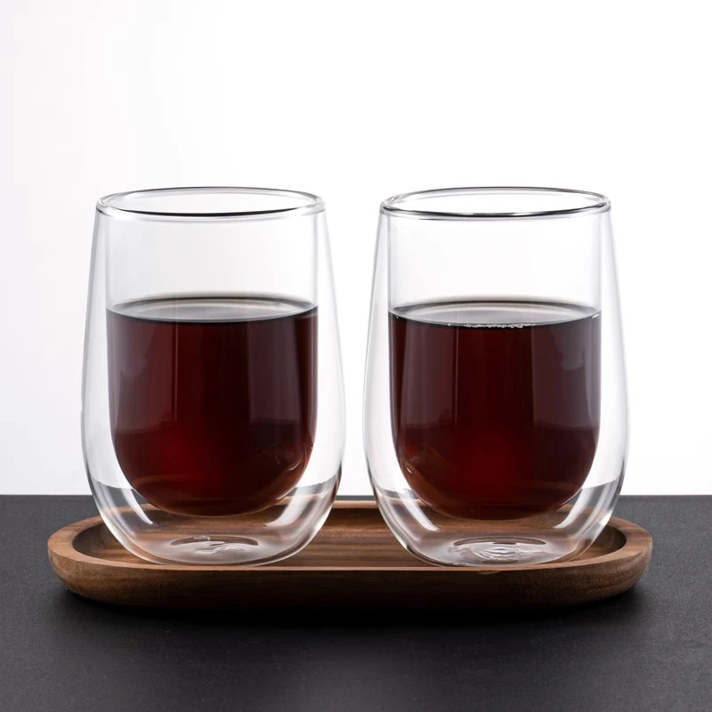 2/4pcs Double Wall Espresso Cups Clear Coffee Shots Cup Double Wall Insulated Espresso Mugs For Hot & Cold Latte Juice Drinkware view 4