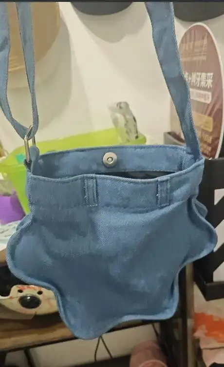 Bloom Washed Denim Cloud Bag For Women 2025 New Summer Versatile Large Capacity Handbag Female Retro Shoulder Underarm Bags