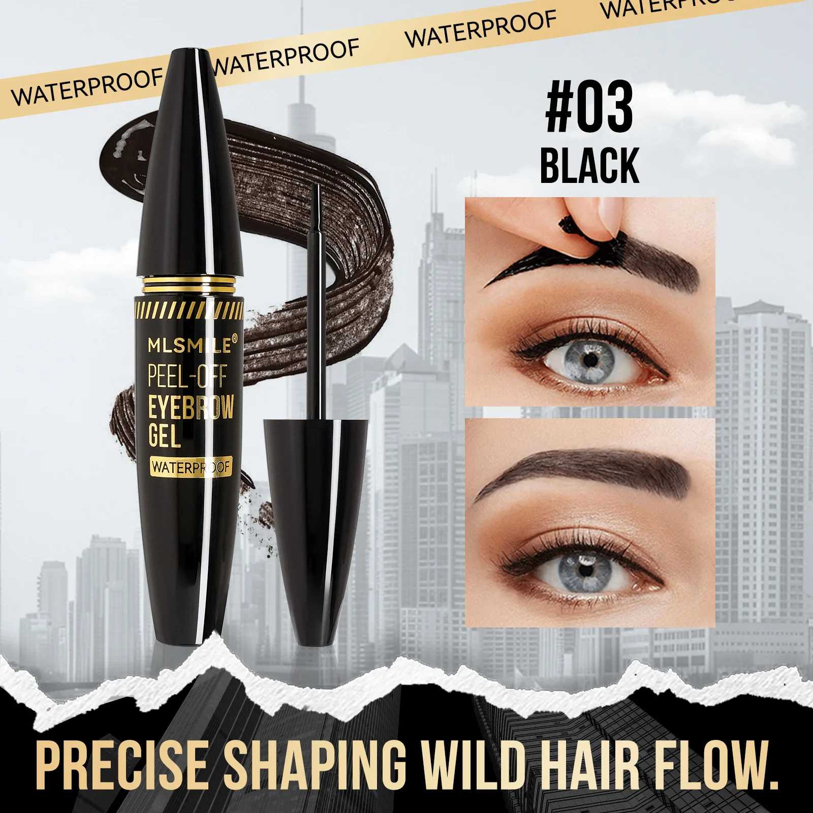 3-color تقشر الحاجب جل طويل الأمد مقاوم للماء الوشم الحاجب كريم الطبيعي لطخة واقية البرية الحاجب لا تشوبه شائبة ماكياج الوجه