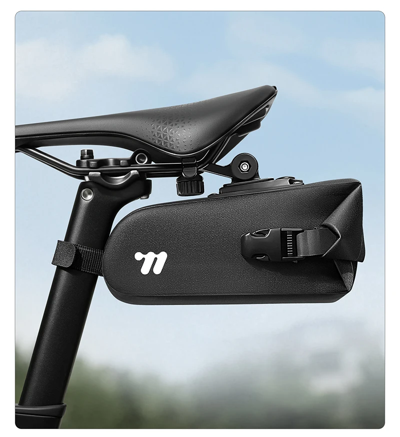 WEST BIKING Fahrradsatteltasche, wasserdicht, Schnellverschluss, Fahrrad-Hecktasche, 3D-Fahrradaufbewahrungstasche, reflektierend, für Rennrad, MTB, Gravel – Detail 16