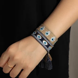 Evil Eyes Bracelet Stack Handmade Daily Jewelry for Men Women Gift for Best Friends OOTD Accessories
