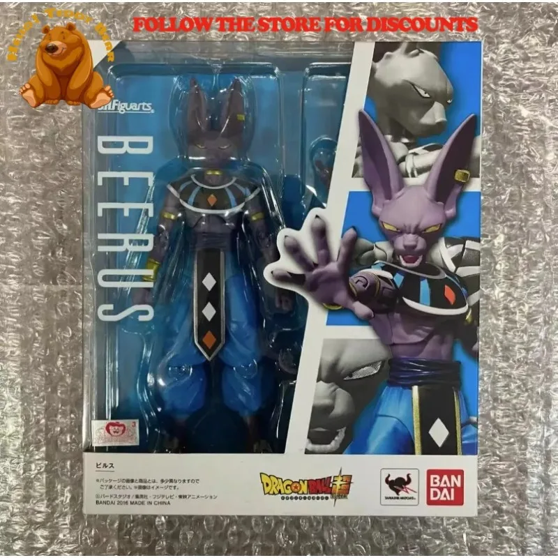 100% Original Bandai SH Figuarts SHF Beerus Dragon Ball Super Anime Action Collection Figures Model Toys Figura In Stock