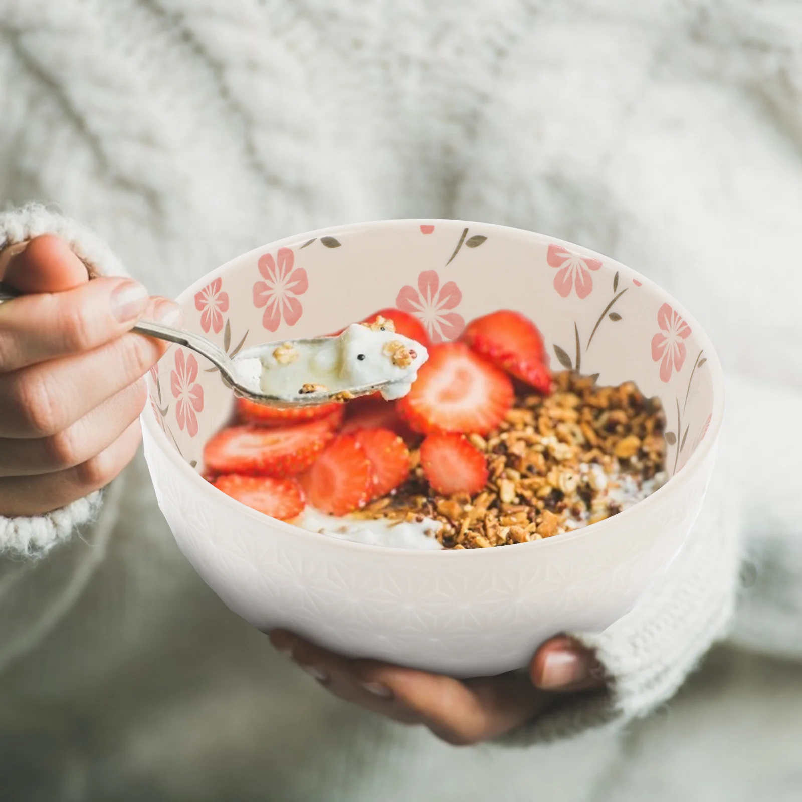 

Multi-functional Bowl Practical Bowl Nonslip Rice Bowl Dumpling Bowl Noodle Bowl