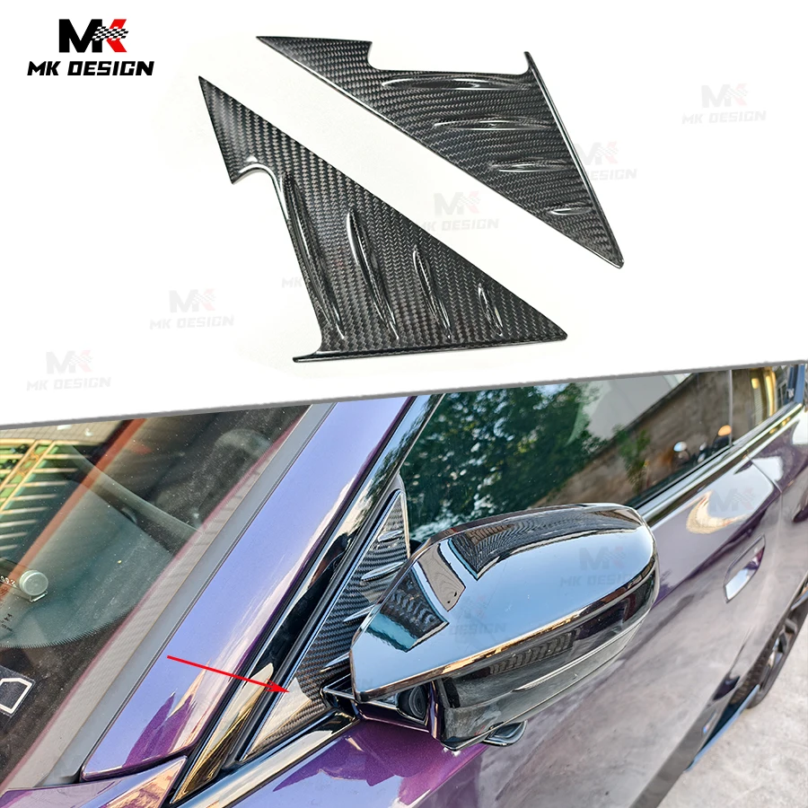 Trockene Carbonfaser-Seitenspiegel-Dreiecksverkleidung für BMW 2er G42 G87 M2 G80 M3 G82 M4 A-Säulen-Dekoration Exterieur-Zubehör