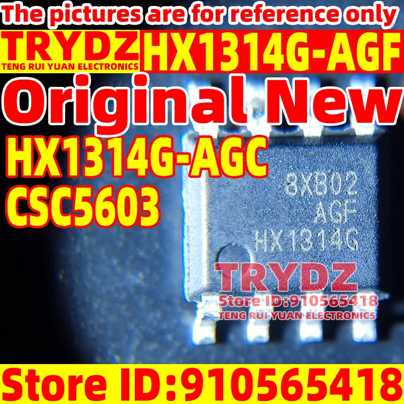 50-5pcs Original New CSC5603 HX1314G-AGC HX1314G-AGF SOP-8 Synchronous voltage reduction chip for car charging