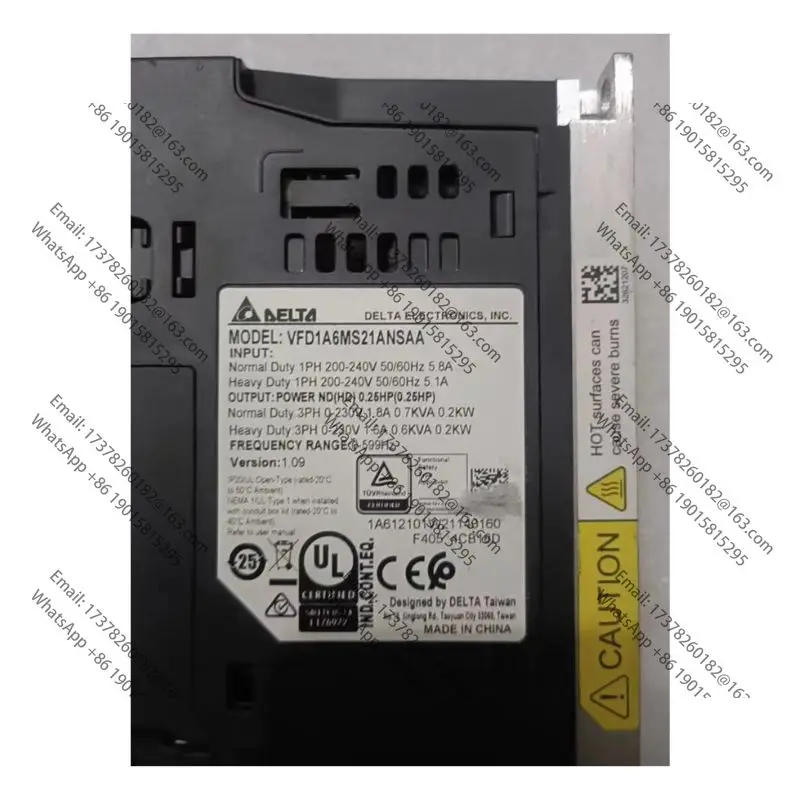 Used  Second-hand VFD1A6MS21ANSAA Inverter Tested OK