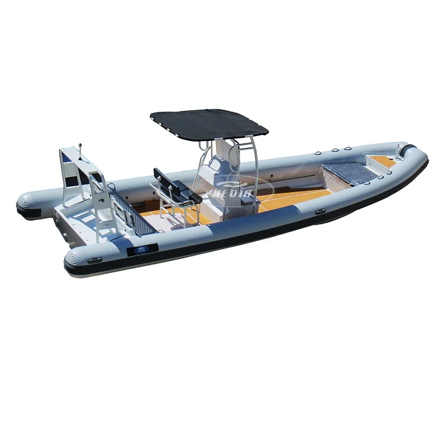 Hedia ocean master 860 patrol aluminum hull hypalon inflatable kayak boat fishing kayak