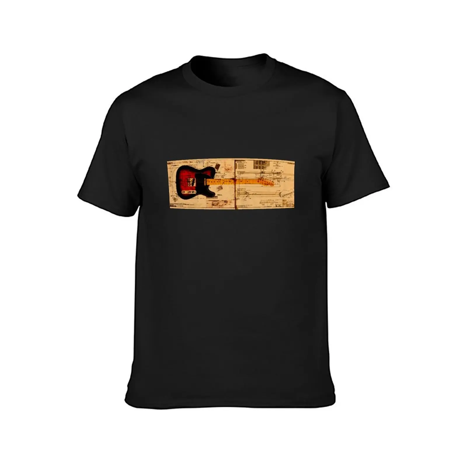 Telecaster T-Shirt tops plus size tops blacks quick-drying mens graphic t-shirts pack