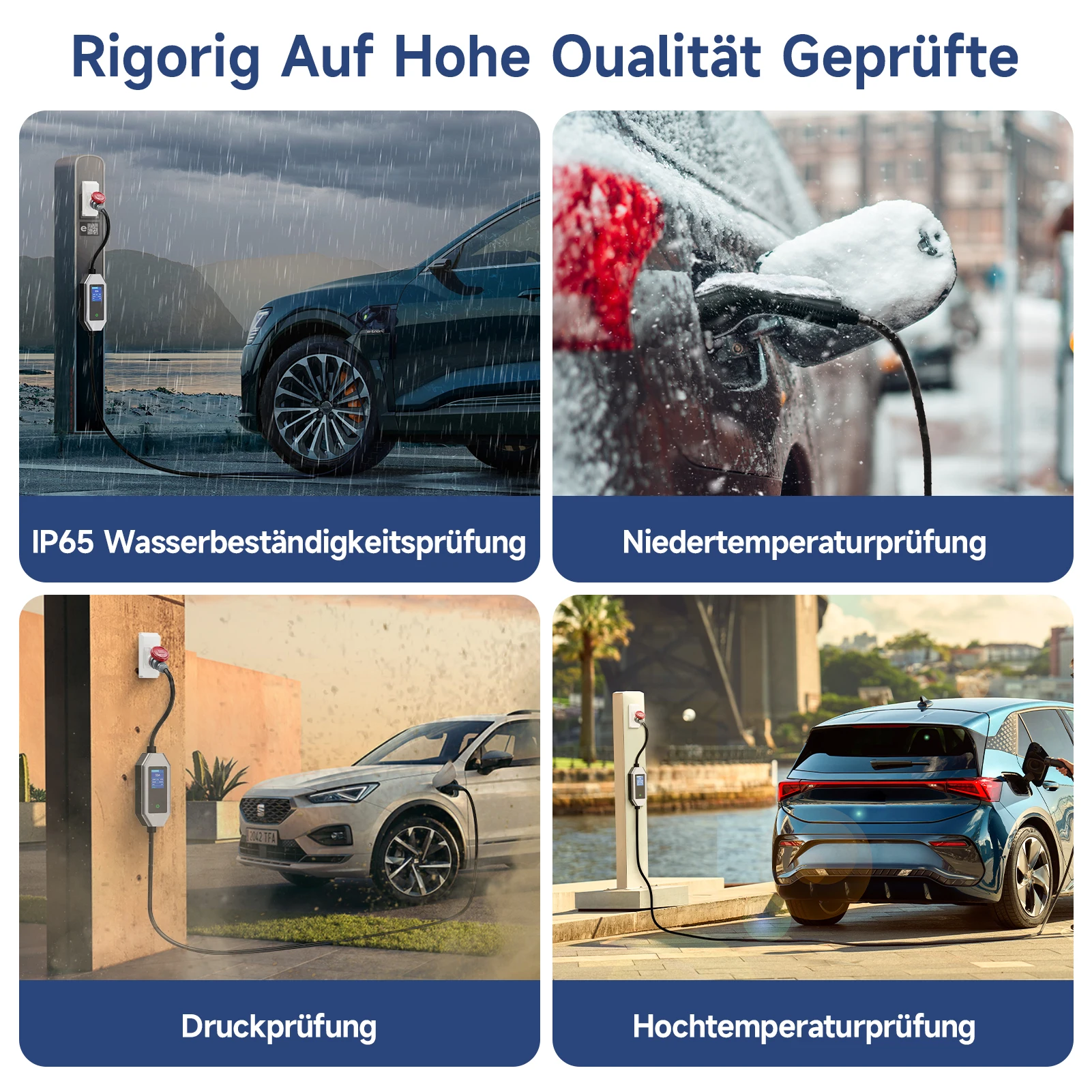 Immagine 6: JNTAFEV Caricatore portatile EV Type2 22KW 32A Ricarica rapida GB/T 3 fasi Smart APP Controllo Wi-Fi per veicolo elettrico/caricatore per auto