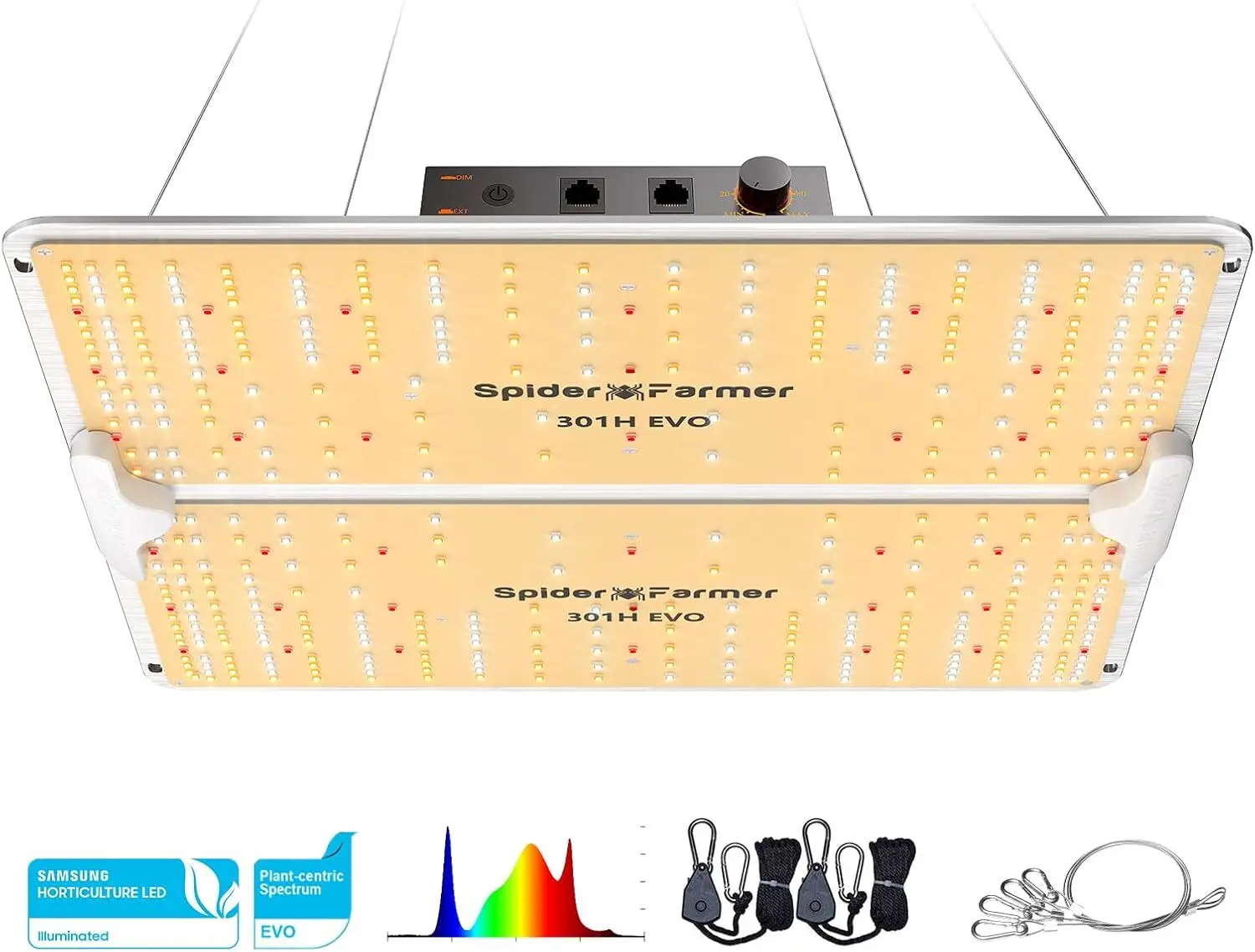 

Samsung LM301H EVO Led Grow Light, Full Spectrum Plant Grow Light, High Efficiency & Deeper