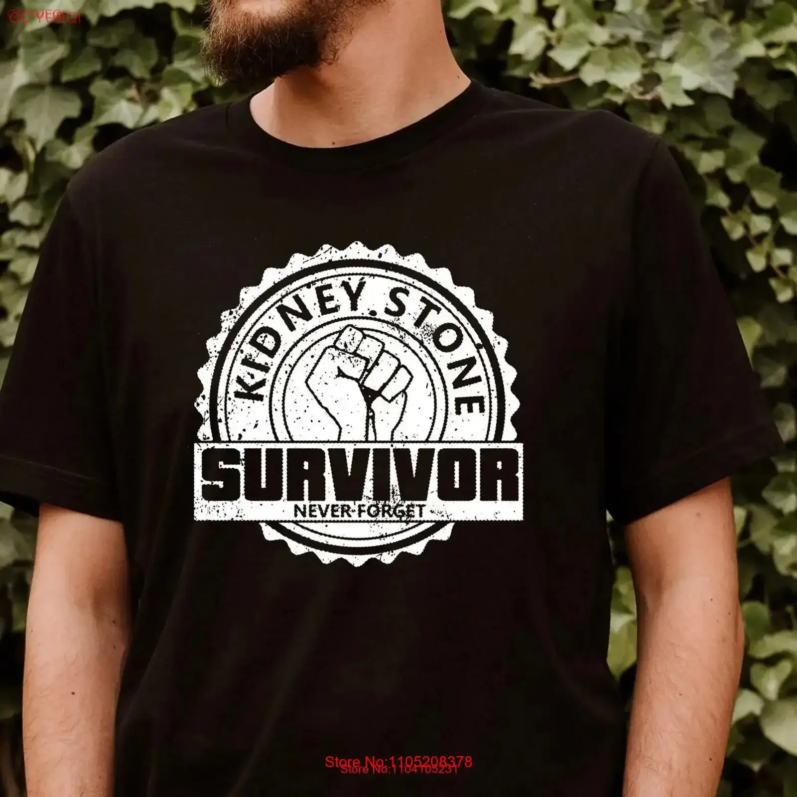 Funny Saying Kidney Stone Survivor Never Forget Motivational T Shirt stones disease gifts get well gift vintage Washed graphic