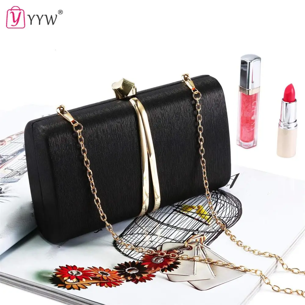 Elegant Women Evening Party Clutch Bag With Leather Unique Design Elegant New Female Handbag Ladies Party Wedding Purse Clutches