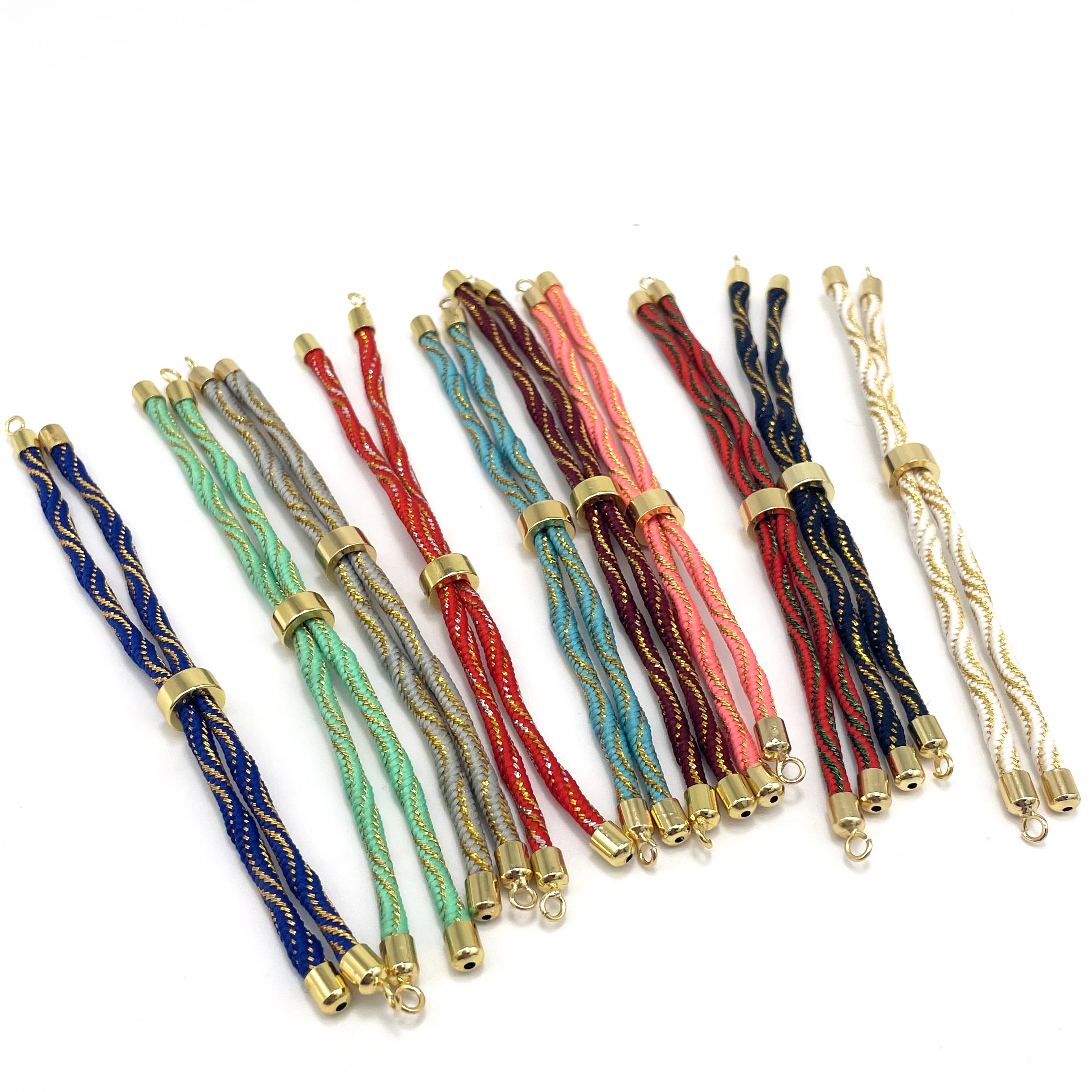 10 قطعة 3 مللي متر ميلانو الحبل قابل للتعديل المنزلق سوار DIY بها بنفسك موصل صنع المجوهرات اكسسوارات بالجملة