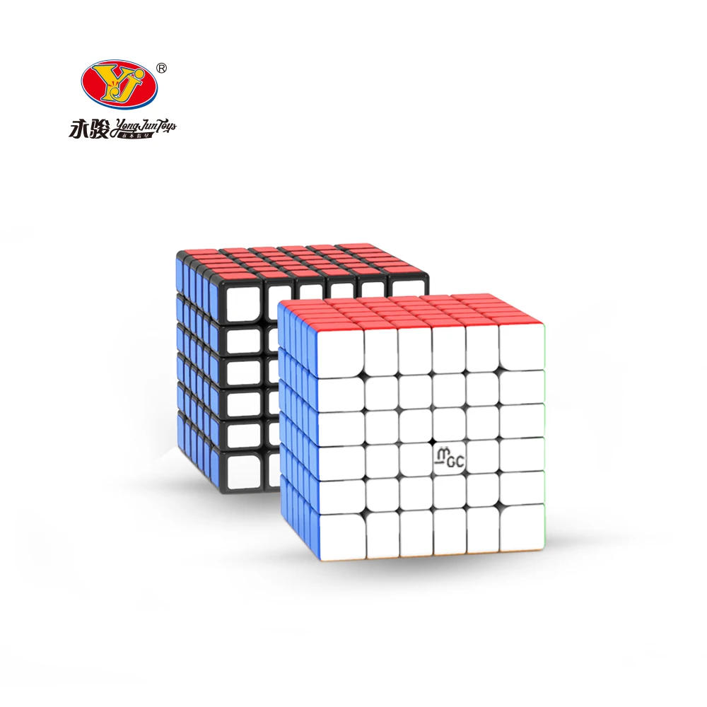 YJ MGC 6X6 M المغناطيسي ماجيك سرعة مكعب ستيكيرليس المهنية ألعاب متململة MGC 6 6X6M كوبو ماجيكو لغز