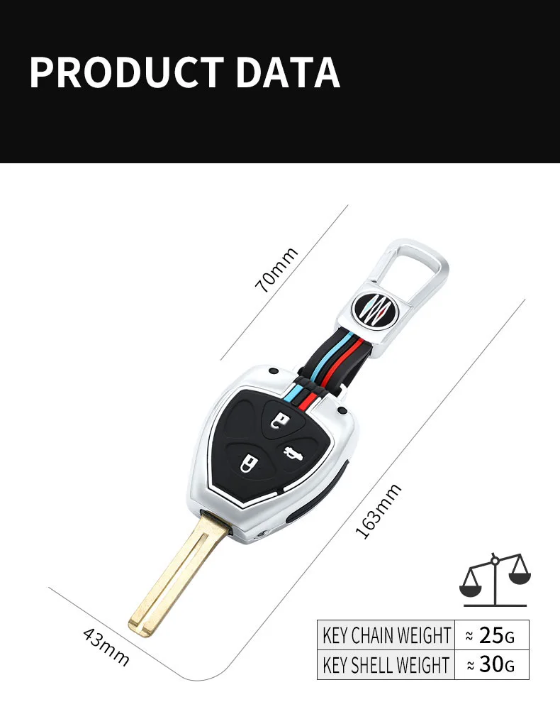 

2/3/4Buttons Remote Key Shell For Toyota Camry Avalon Corolla Matrix RAV4 Venza Yaris Replacement FOB Case