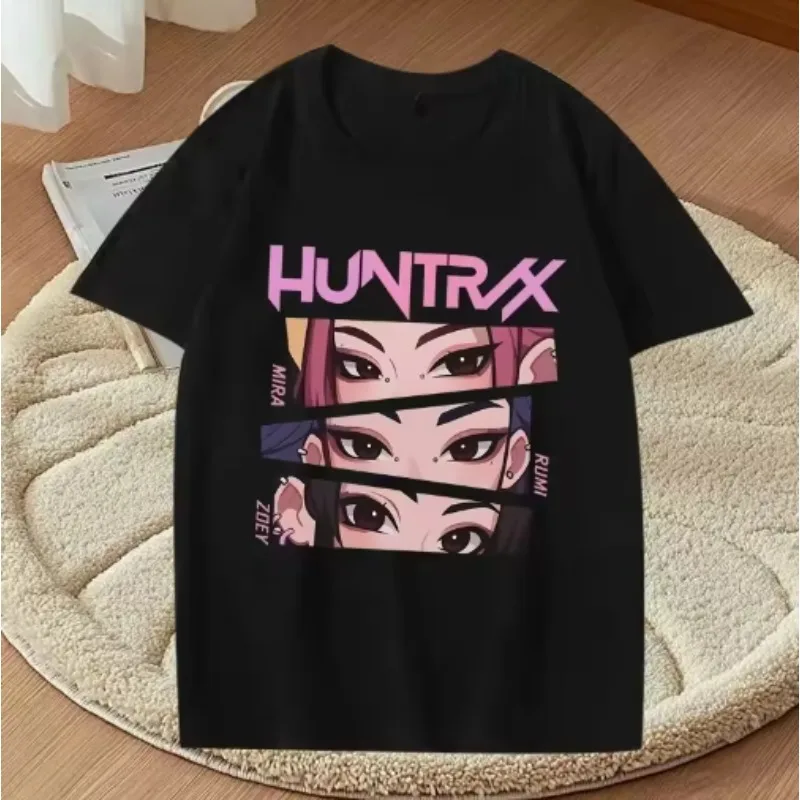 

Kpop Demon Hunters футболки с графическим принтом 2025 женская уличная одежда в стиле аниме с коротким рукавом летние женские повседневные топы футболка одежда
