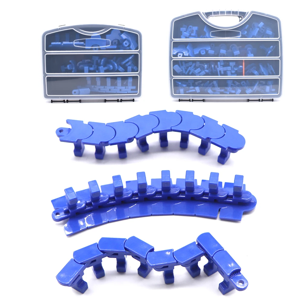 Nuove linguette di colla linguette estrattore piegate a serpentina Kit di rimozione ammaccature per strumenti di riparazione ammaccature senza