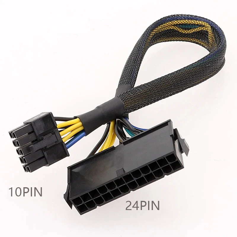 Für Lenovo Motherboard Konvertieren Kabel 24PIN zu 10Pin 14PIN Weben Mesh Kabel Adapter 20 cm Länge Buchse auf Stecker ATX verlängern Draht – Detail 3
