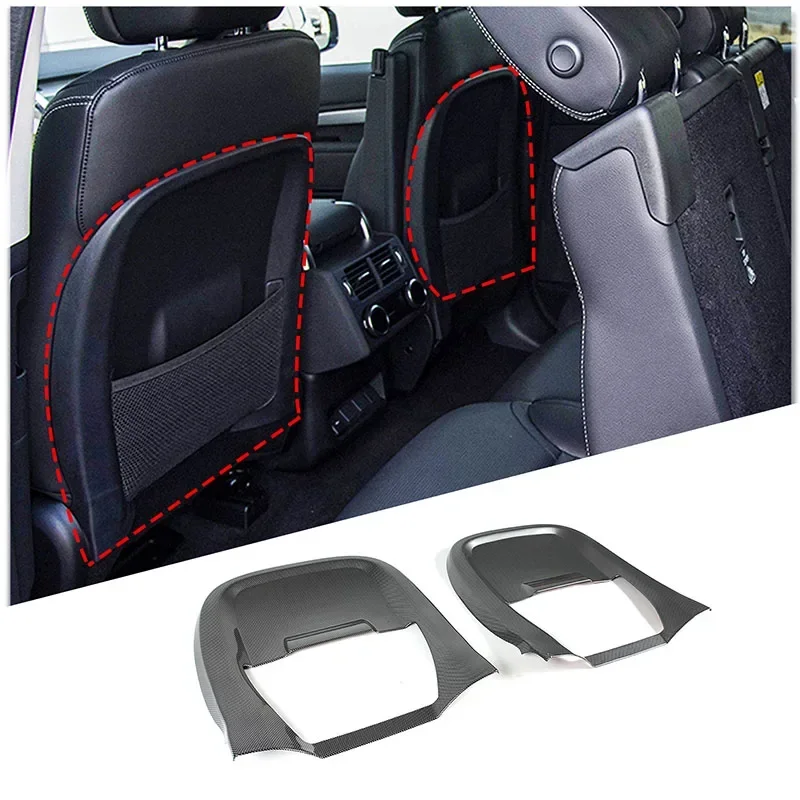 

For Land Rover Defender 110 2020-2024 ABS Carbon Fiber Car Seat Back Anti-kick Panel Trim Cover Car Accessories