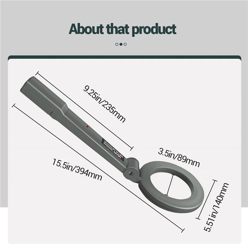 ANENG DM3004A Professional Metal Detector Handheld Alarm High Sensitivity Scanner Metal Detecting Security Checker Detect Tool