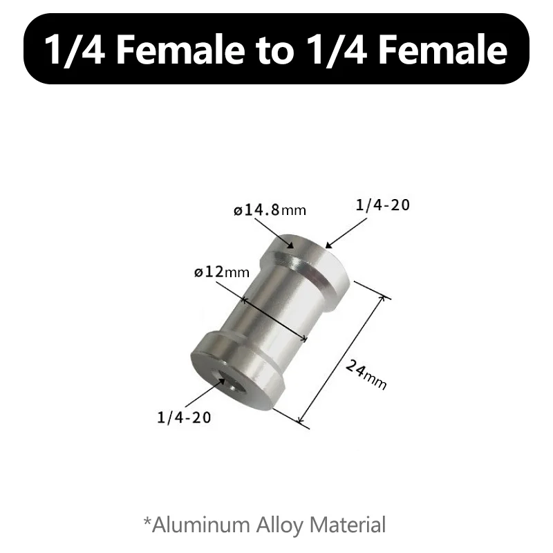 1/4" auf 3/8" Schraubenadapter Konverter Gewindezapfenhalterung für GoPro Action Kamera Stativ Einbeinstativ Blitzlicht Ständermontage – Detail 8