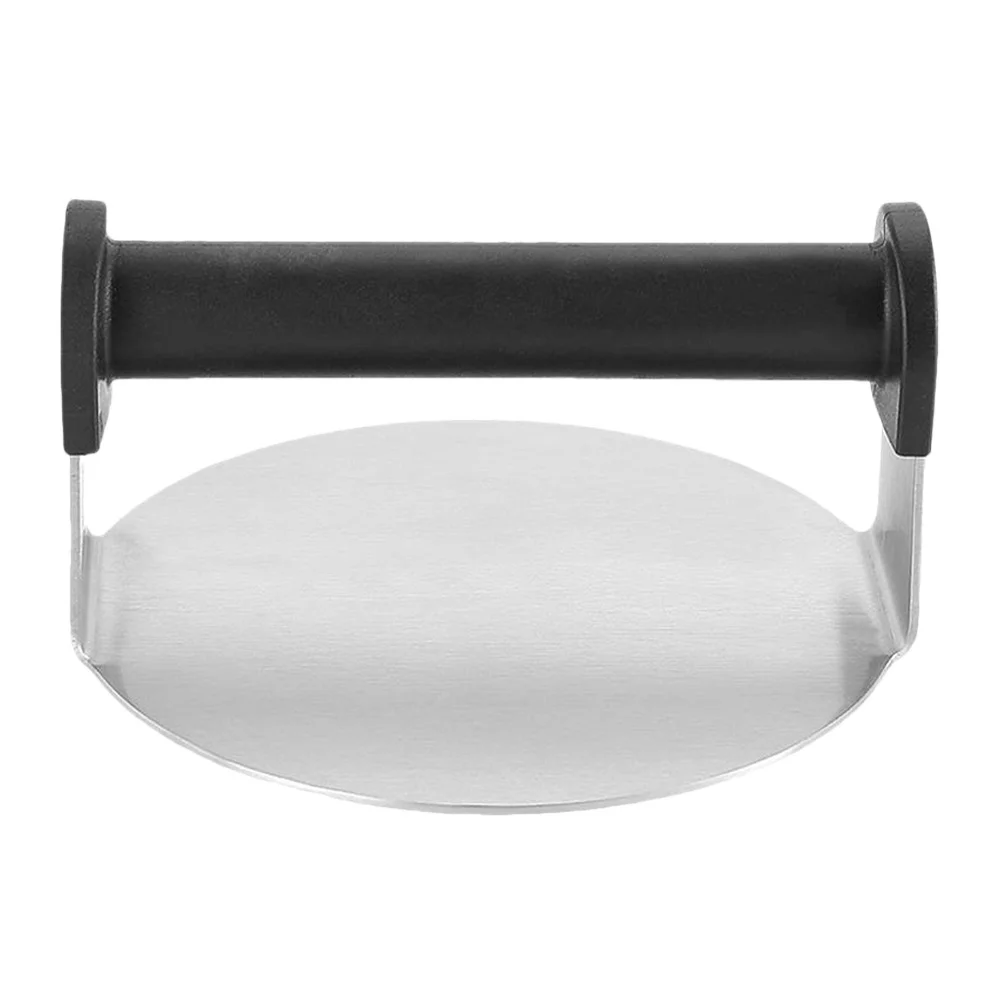 

Stainless Steel Burger Press Round 430 Metal Patty Maker for Hamburger Beef Steaks Grilling Bbq Non-Stick Meat Presser Smooth