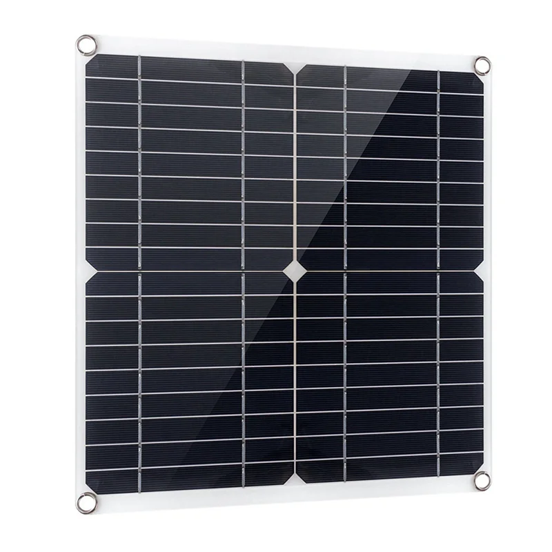 2X 50W 태양광 패널 18V 태양 전지 뱅크 커넥터 커버 (100A 태양광 컨트롤러 포함) IP65 방수, 휴대폰, 자동차, RV, 보트용 충전기