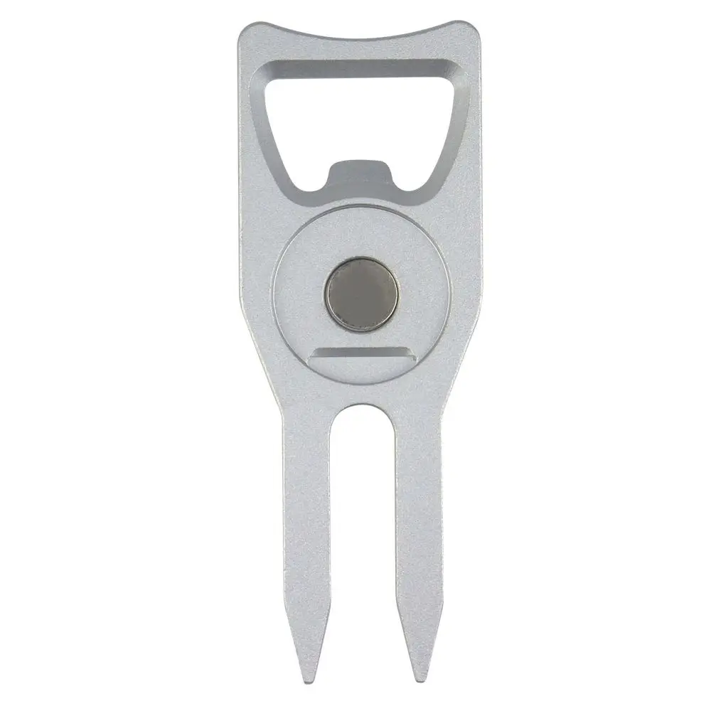 6-in-1 Golf Ball Fork Bottle Opener Multi-functional Golf Fork Marker Creative Magnetic Golf Groove Cleaner Golfer Gift Box