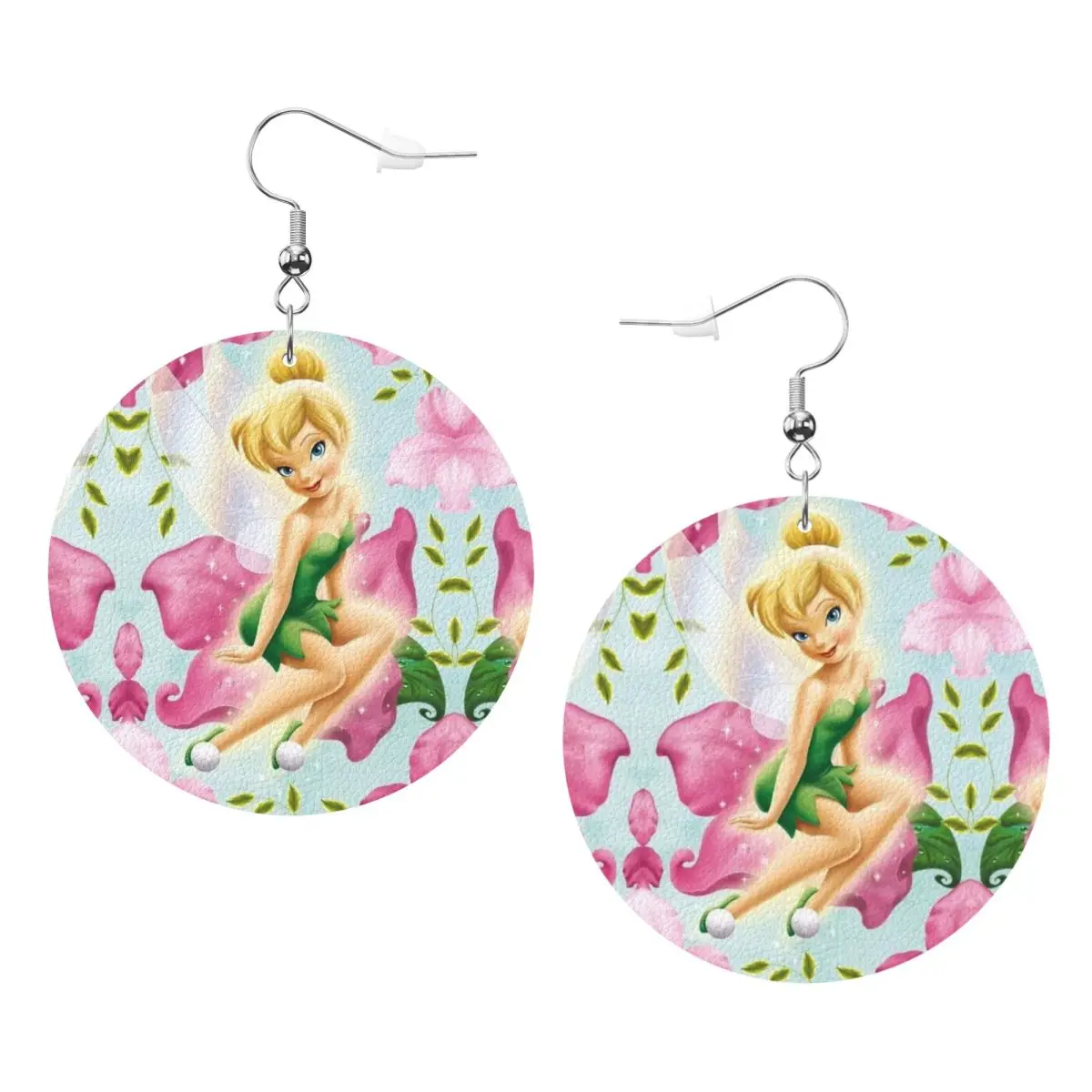 

Модные кожаные серьги-подвески с изображением Тинкер Белл для женщин, для вечеринок