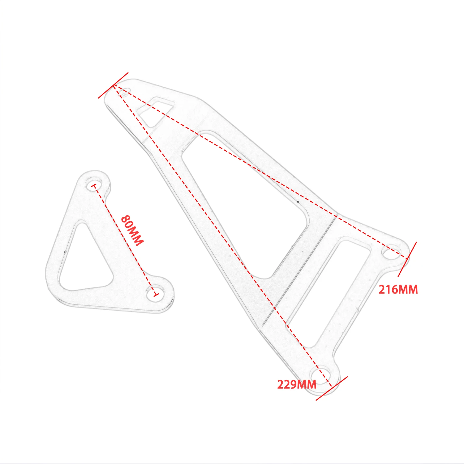 For Yamaha YZF R3 YZF R25 MT03 MT-03 MT25 MT-25 Rear Footrest Plate Bracket Motorcycle Accessories Exhaust Hanger Holder Support view 6