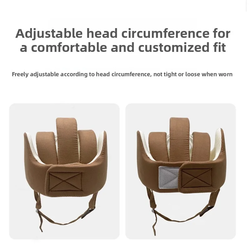 قبعة أمان قطنية لكبار السن للحماية من السقوط ومقاومة للصدمات وخفيفة الوزن وتصميم غير قابل للانزلاق للاستخدام الداخلي والخارجي ومريحة للاستخدام اليومي