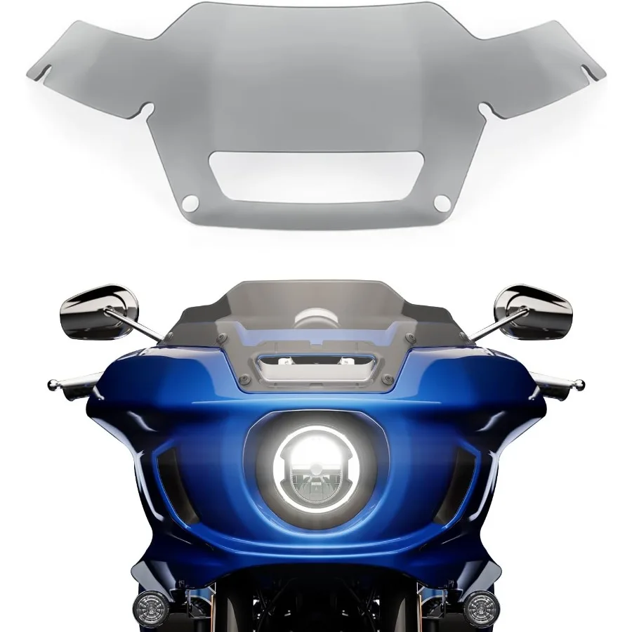 

Detachable Windscreen Windshield Compatible for Harley Softail Low Rider ST FXLRST 2022-2024 El Diablo FXRST 2022 Smoke