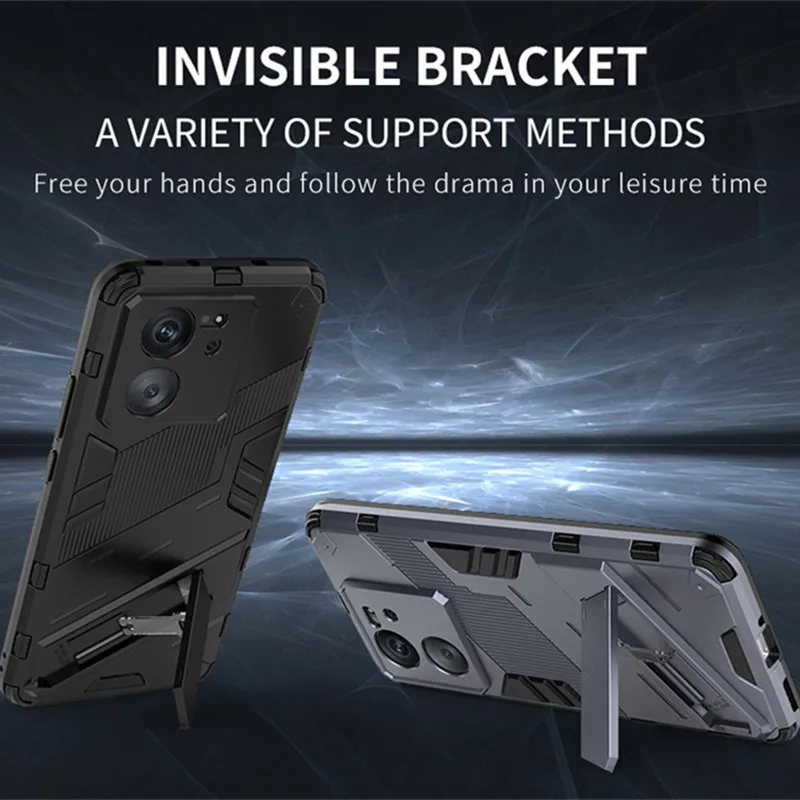 Solid Rugged Armor Shockproof Phone Case For Xiaomi Poco X7 X6 X3 Pro F6 F5 Pro F3 Holder Stand Back Tough Cover