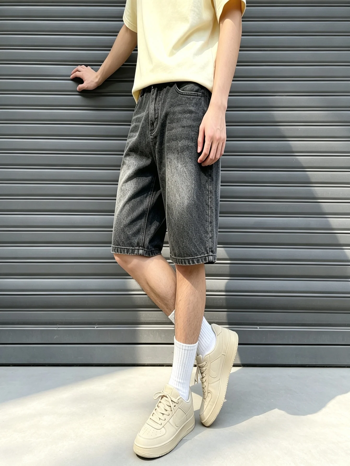 American Street Look Classic Y2K Skinny Denim Jeans for Men, Acid Wash, Gift for Boyfriend